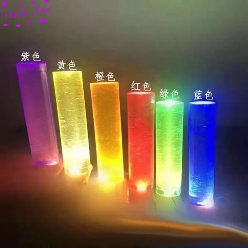 48cm / 22cm Colourful Acrylic Plexiglass Lucite Rod Bar DIY Decor customized cut sevice DIY accessories Light guide rod