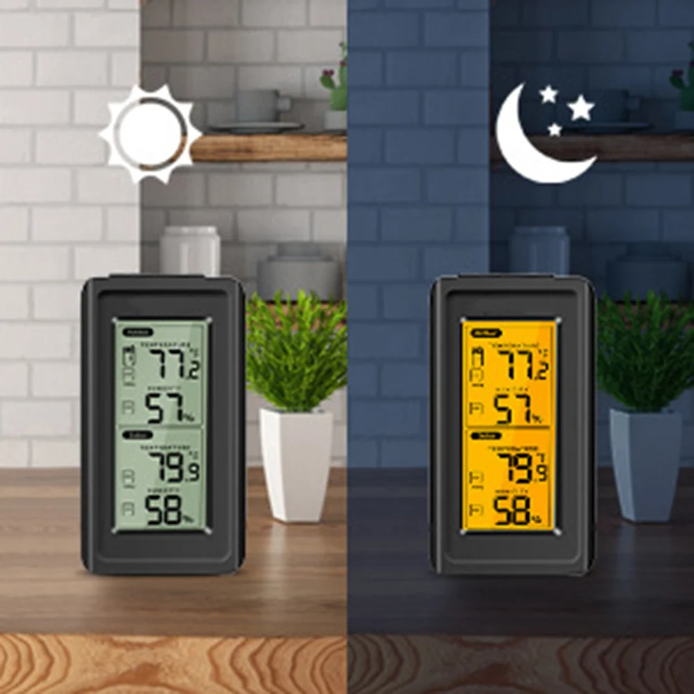 

Электронный цифровой беспроводной умный Wi-Fi термогигрометр для отслеживания климатических данных в доме, саду, помещении и на улице