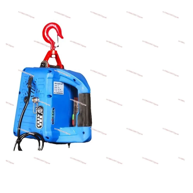 220V/110V Upgrade Electric hoist Portable electric hand winch traction block electric steel wire rope lifting hoist towing rope