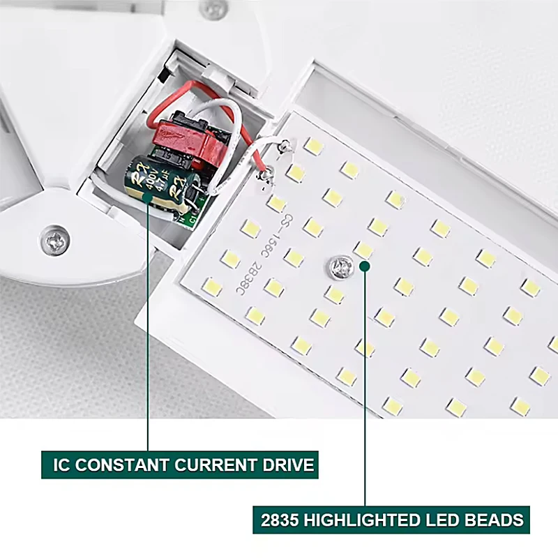 Żarówka E27 3 źródło światła Led 45 w składana super jasna lampa energooszczędna do użytku domowego żarówka emituje białe światło Ac85-265v