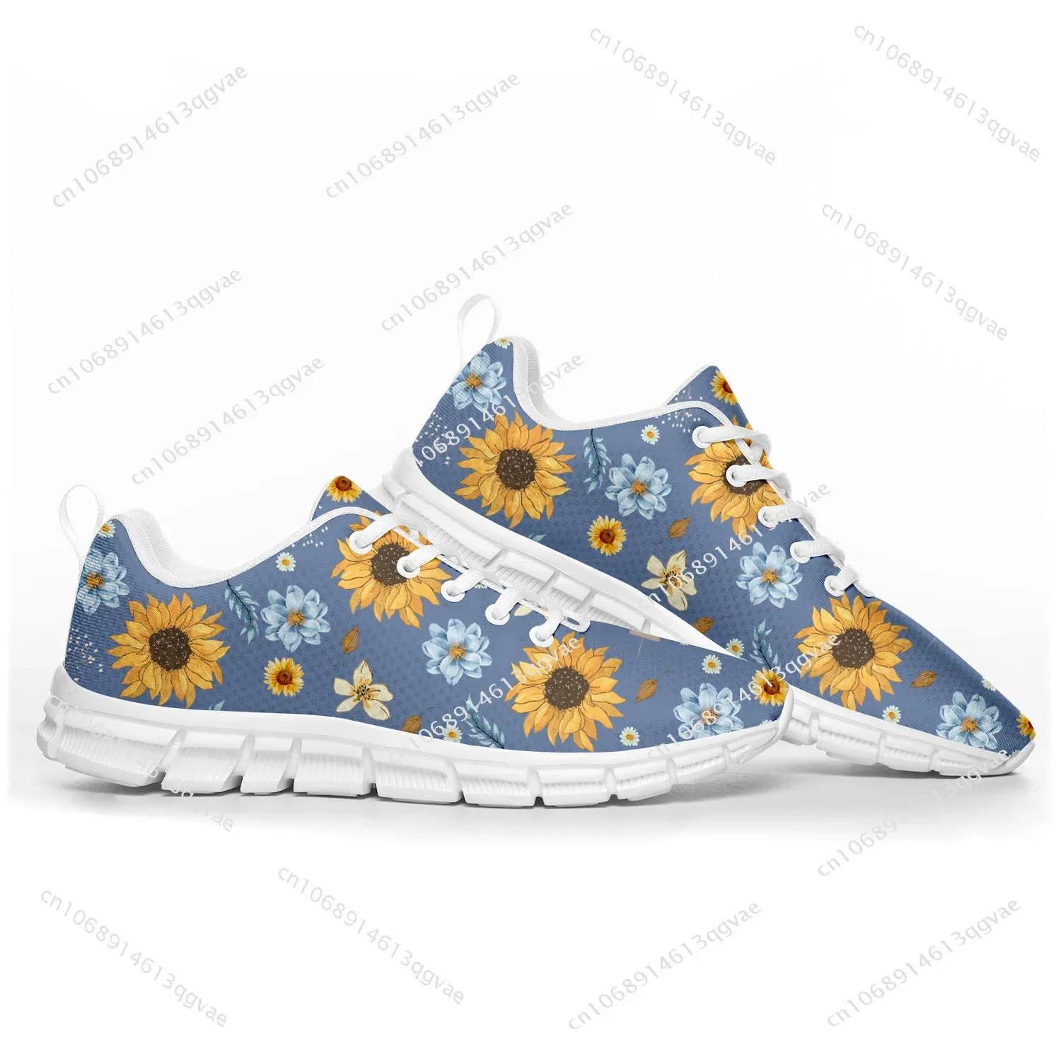 Sunflower Yellow Flower Sports Shoes Mens Womens Teenager Kids Children Sneakers Casual Custom High Quality Couple Shoes White