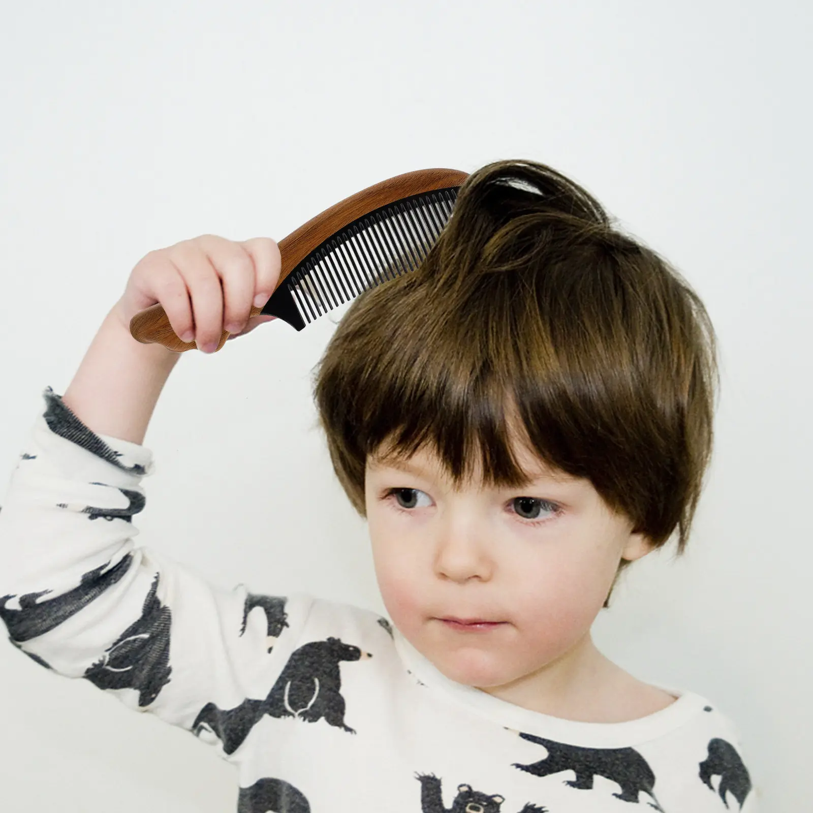 

1 шт. Деревянная расческа из сандалового дерева, маленькая, изящная, безопасная для детей, нежная деревянная щетка для волос, для массажа кожи головы, ухода за волосами, для путешествий