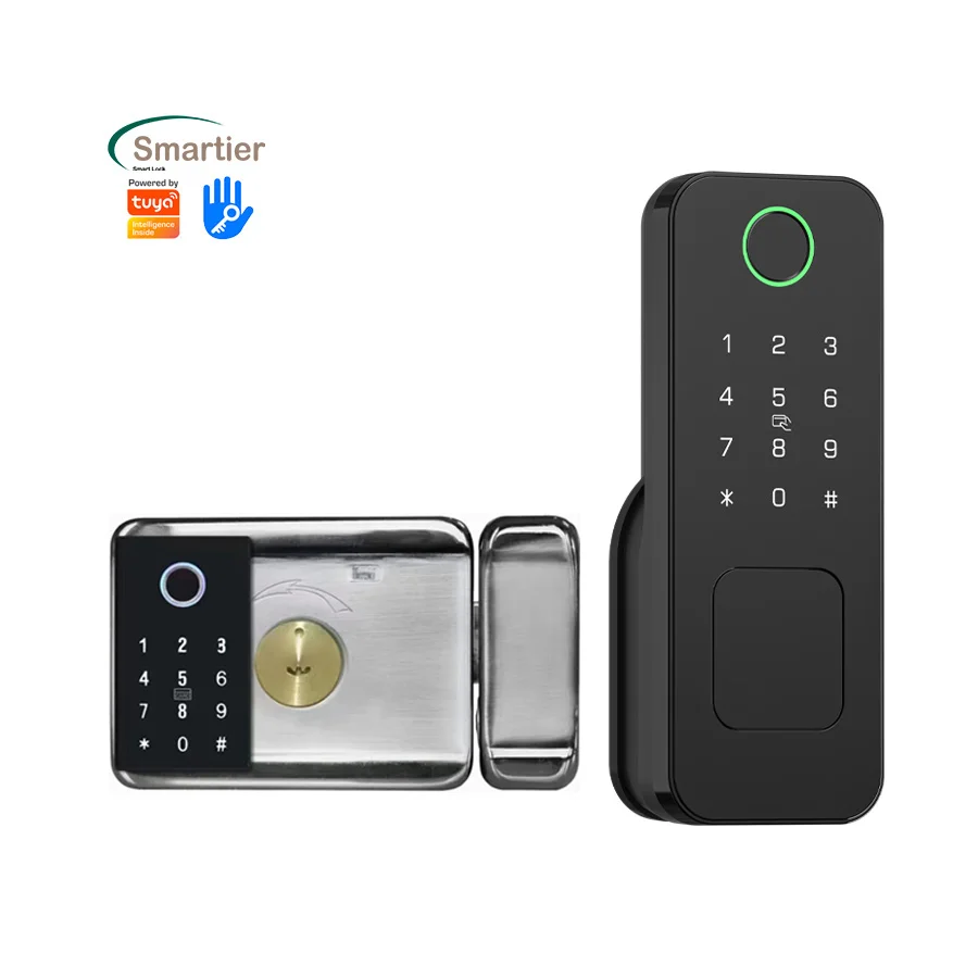 

Glomarket Outdoor Electronic Smart Fingerprint Password Digital Lock Tuya Ttlock Smart Door Lock