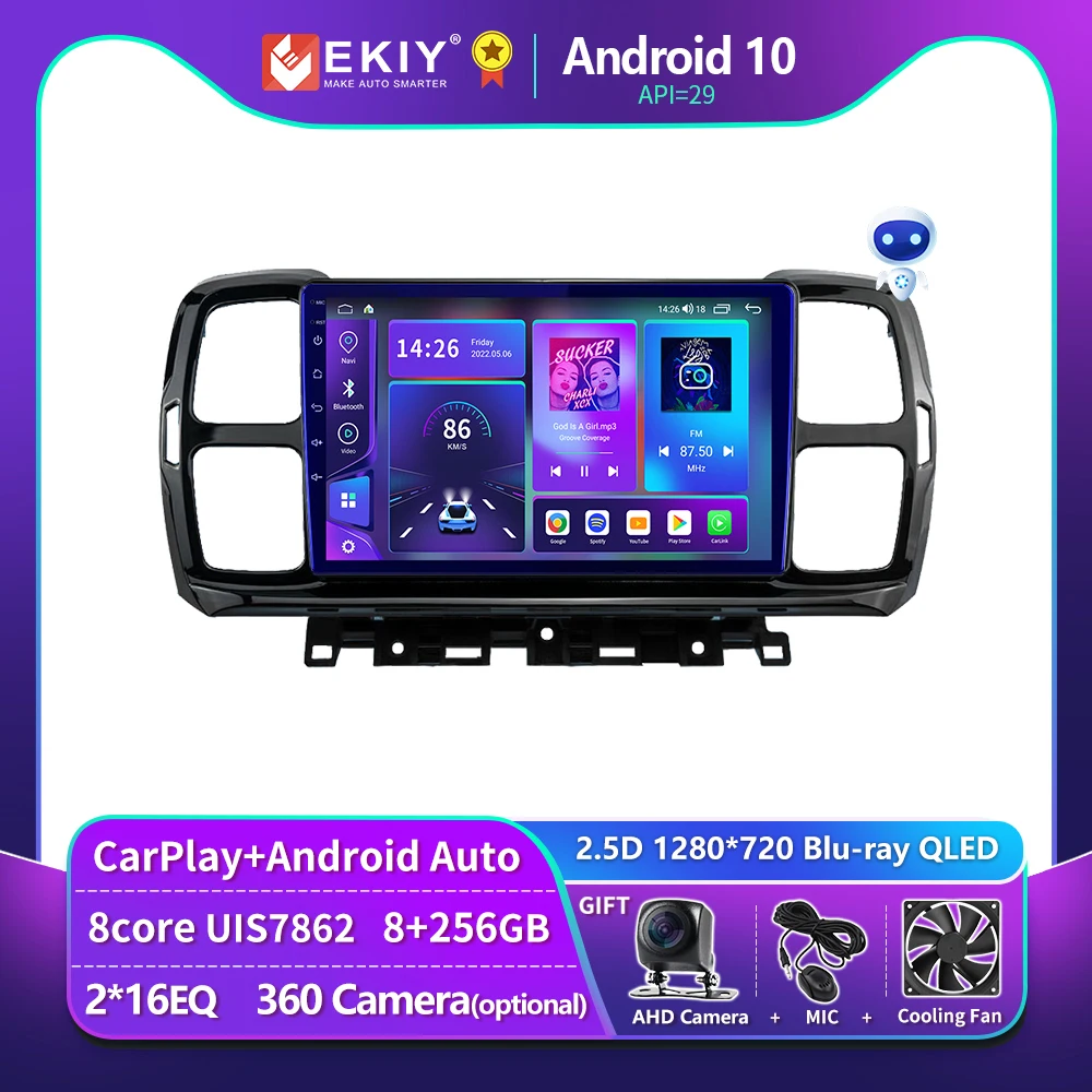 

EKIY T900 Android For Citroen C5 Aircross 2017 - 2021 Car Multimedia Navigation GPS Wireless CarPlay Auto Radio Stereo Smart DVD