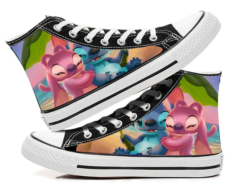 

New Disney women girls Stitch Canvas Shoes soft sports shoes for girlfriend gift EU size 35-44