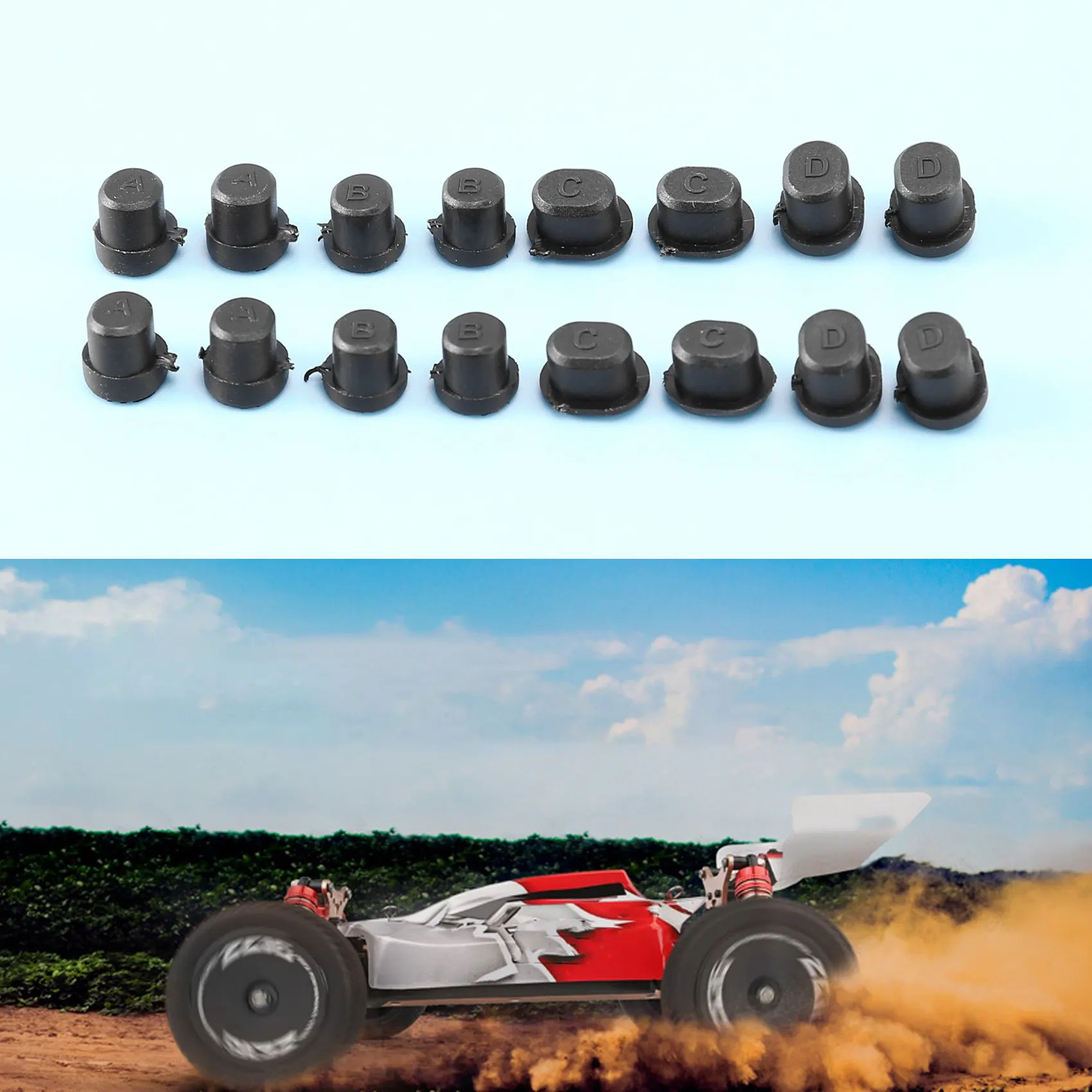 مجموعة BVBV 2 144001 -1267 كم عمود ذراع التأرجح الأمامي والخلفي لـ WLtoys 144001   1/14 4WD RC قطع غيار السيارات