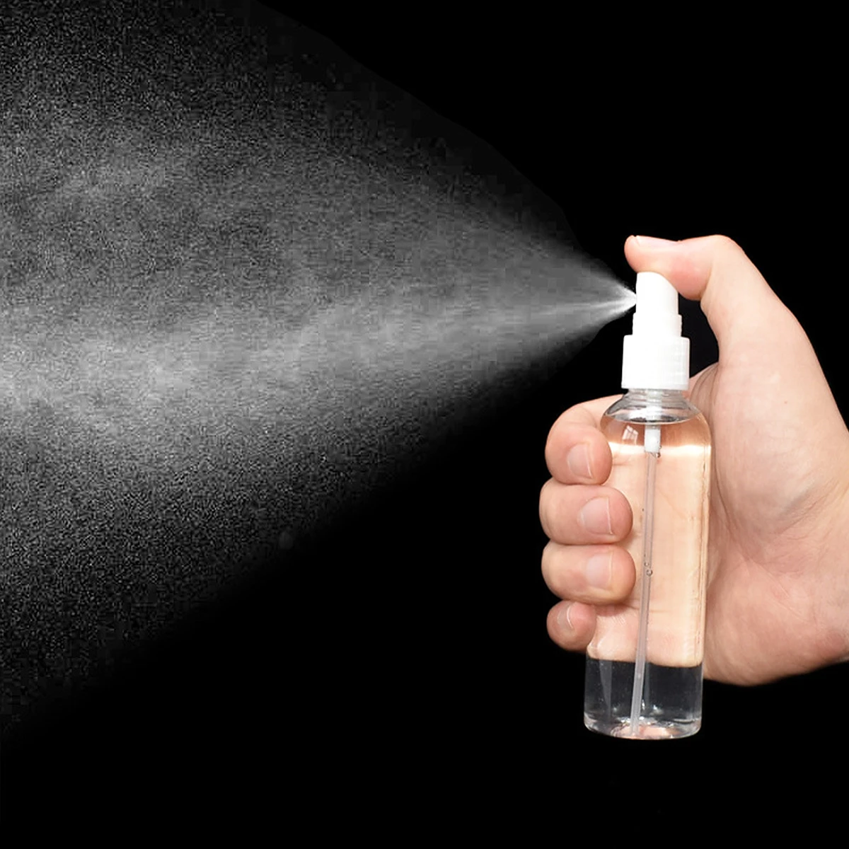 

6pcs Spray Bottle Compact Lightweight Uniform Mist Travel Perfume Makeup Water PET Refillable Liquid Container