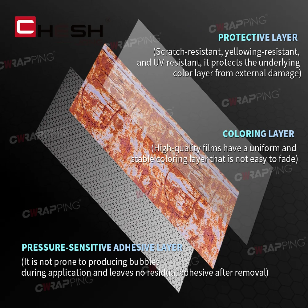 ورق الفينيل لسيارة احباط الصدأ التمويه فيلم ديكور السيارة غطاء الجسم اكسسوارات أدوات تغليف السيارات طلاء مقاوم للماء