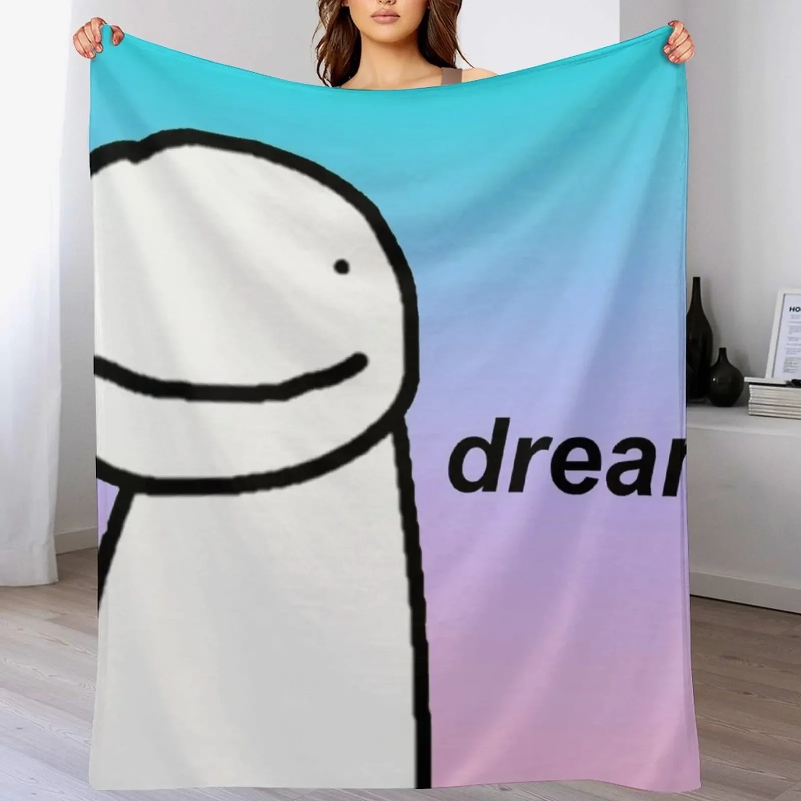 

New Dream Colorful Throw Blanket Multi-Purpose Cute Soft Plaid Large Blankets