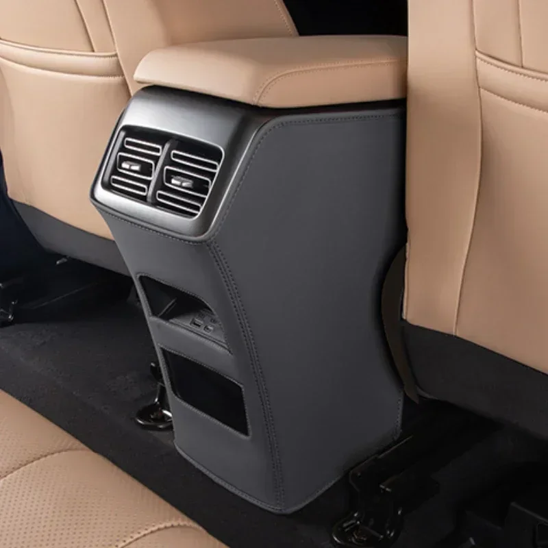 For BYD Song Pro DMI 2025 Car Rear Discharge Trend Anti-kick Pad Armrest Box Discharge Trend Protective Mat Auto Refit Supplies