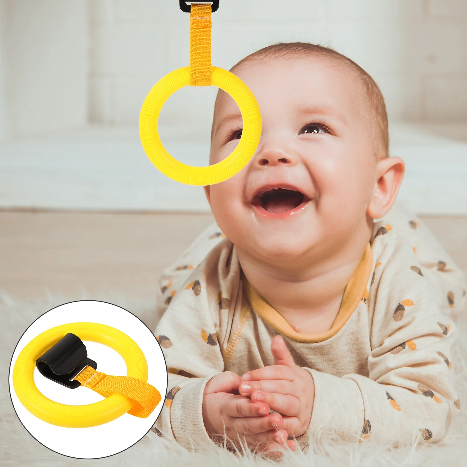 Toddler Pull Ring Baby Bed H Rings Plastic Crib St Nursery Infant Yellow Non Adjustable St Aid Tool For Kids