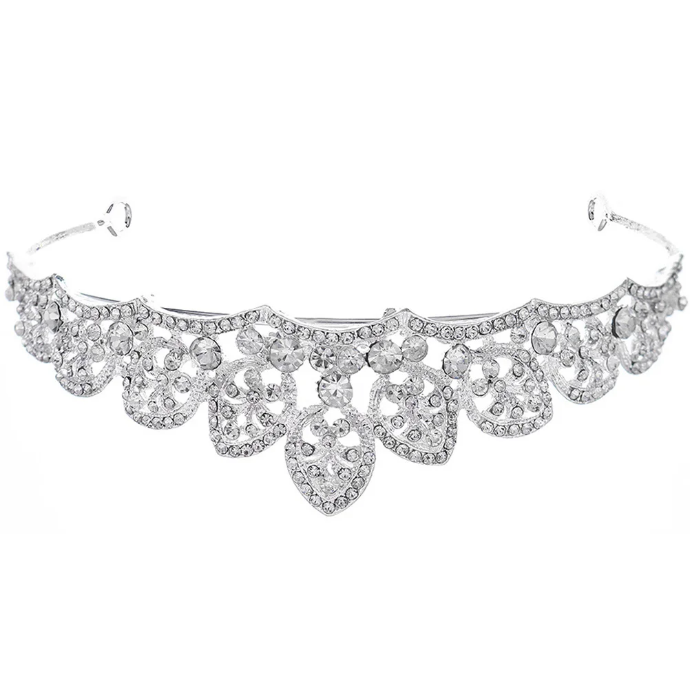 

Bridal Headband Rhinestone Crown New Bride Headpiece for Wedding Birthday Party Ceremony Accessories Bridal Headband