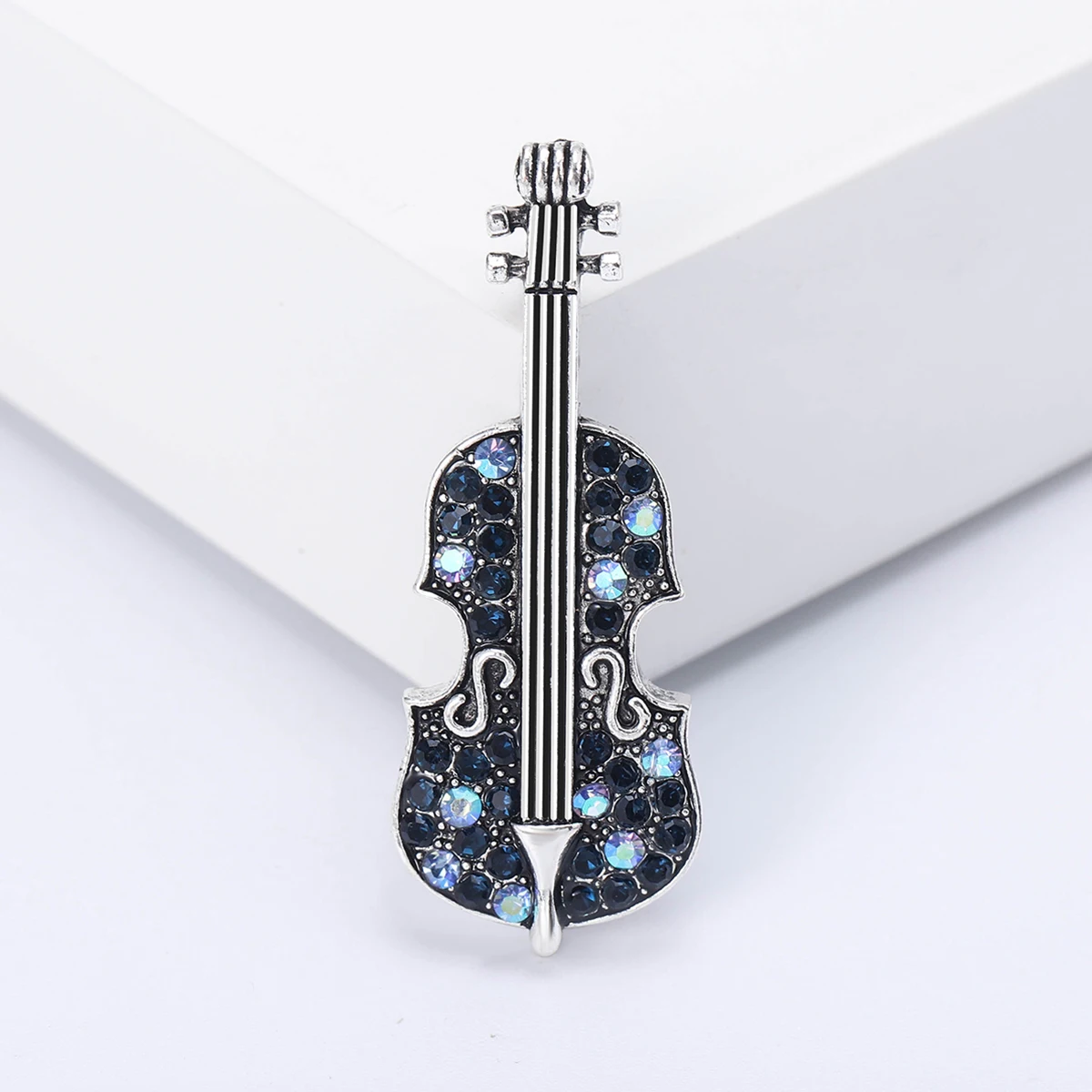 

Enamel Violin Pins for Womens Unisex Rhinestone Piano Brooches Event Party Backpack Decoration Clothes Accessories