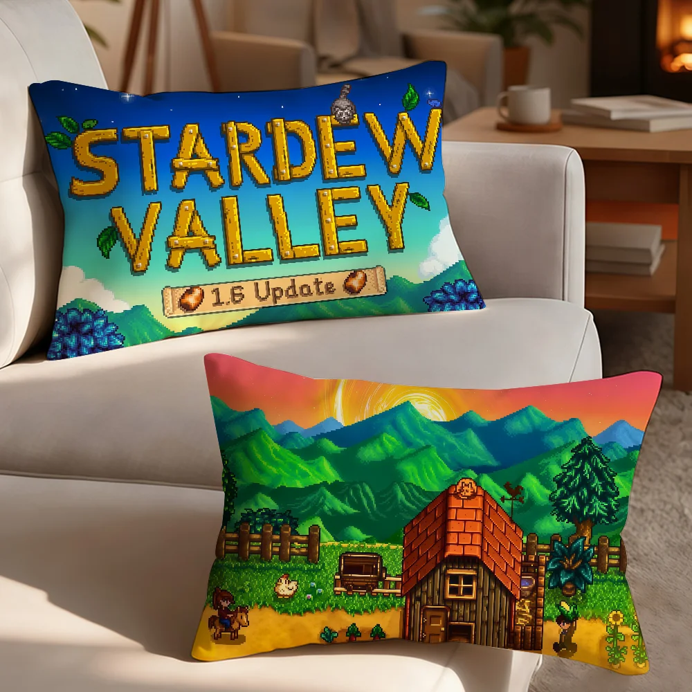 Game Stardew Valley chicken Junimos Pillow Case Cover Suitable For Sofa Bedroom Car Cushion Chair Back Cushion