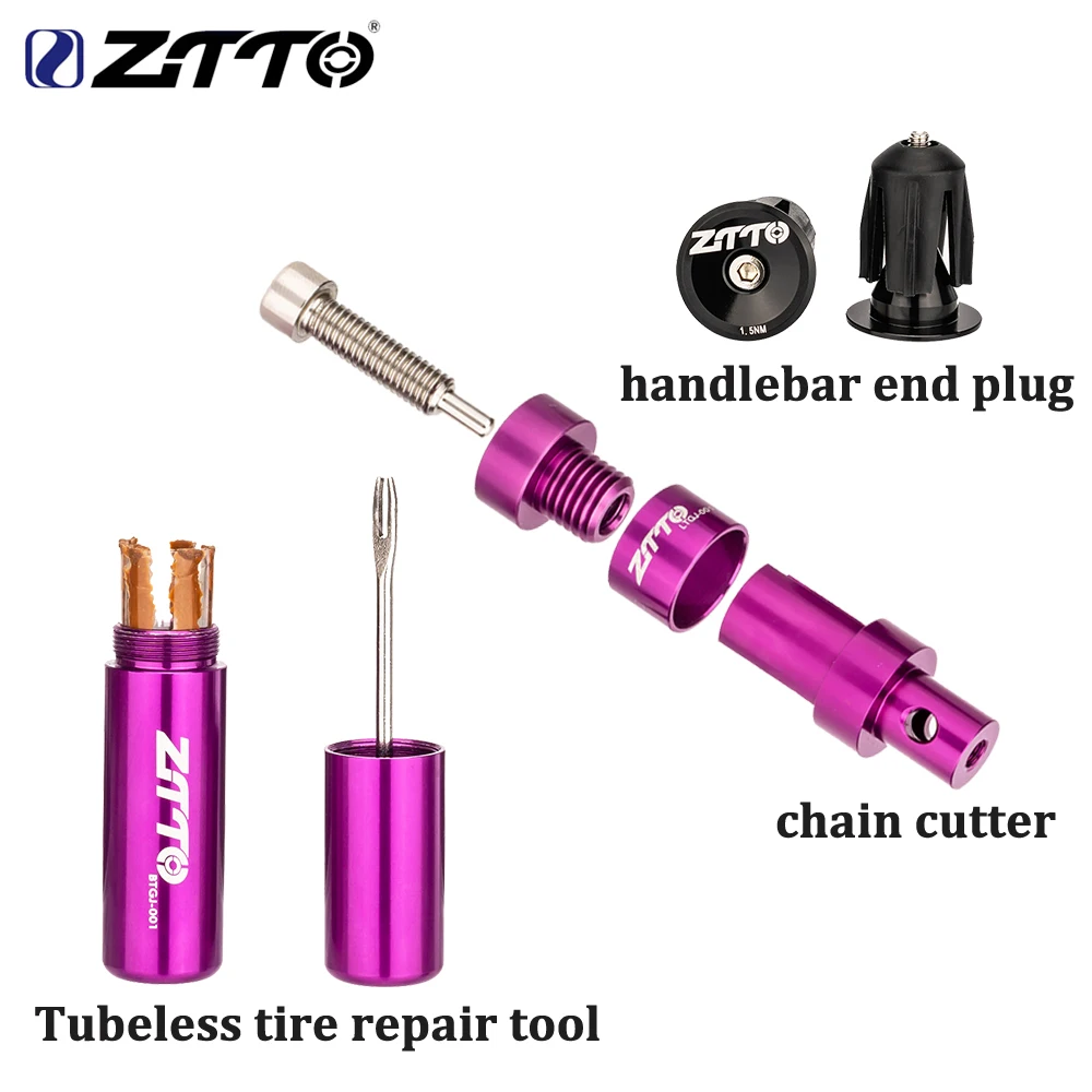 ZTTO Bicycle Mini Chain Tool Tubeless Tire Repair Tool Lightweight Chain Removal Tool Chain Pin Splitter Device Fast Repair Kit