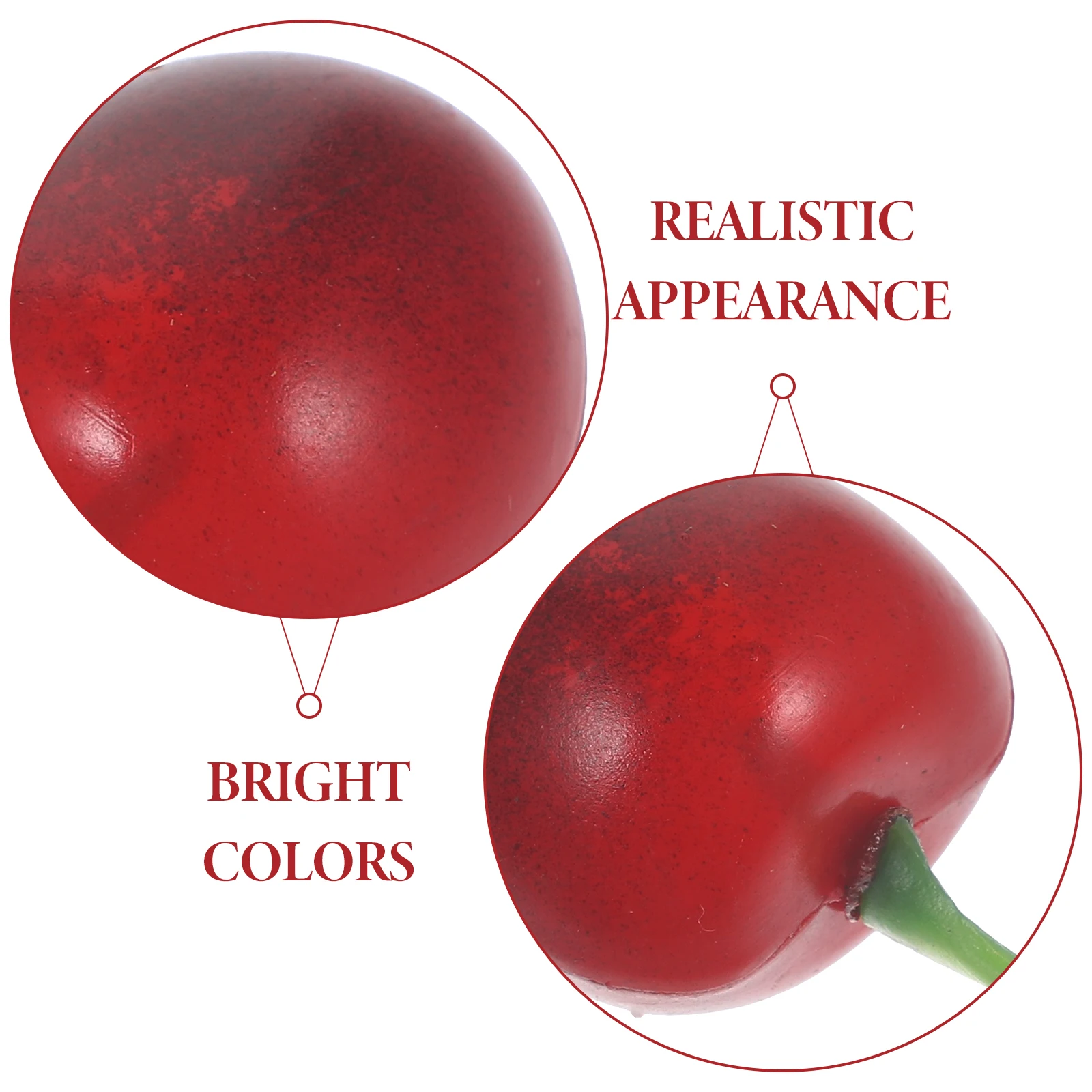 

20 Pcs Simulated Cherry Decoration Fake Mini Home Artificial Fruit Accessory Simulation Artifcicial Small Decorations Model