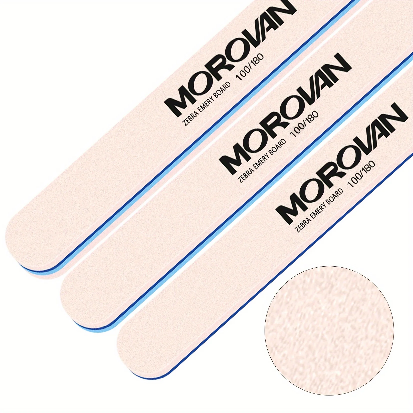 MOROVAN Nagelfeilen-Set, doppelseitige Schleifstreifen, niedrig allergen, Pediküre- und Maniküre-Werkzeuge, Nagelpolier- und Feilenset
