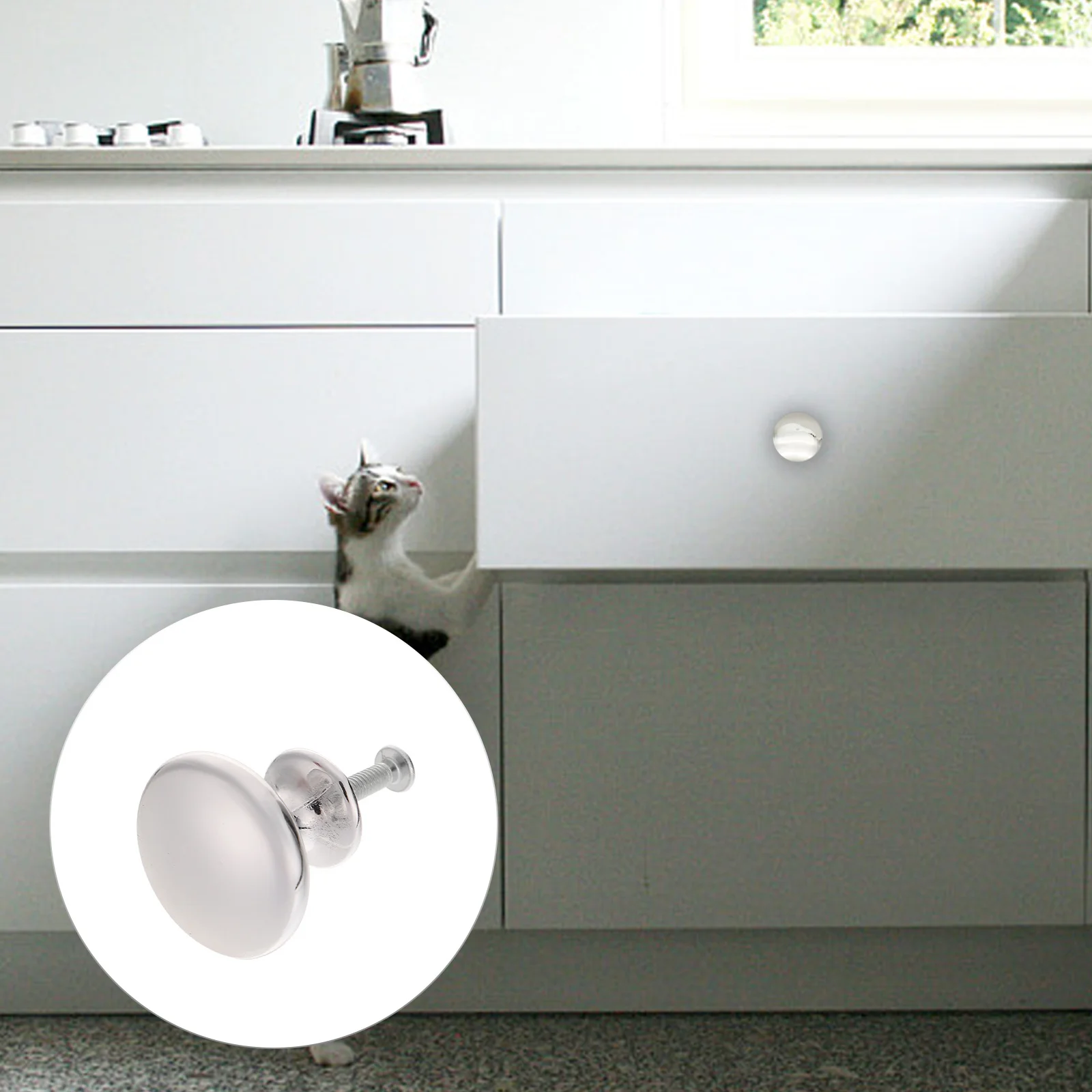 

30 шт., алюминиевая ручка для ящика из цинкового сплава в форме гриба, прочная ручка для шкафа, мебельный аксессуар для комода, шкафа