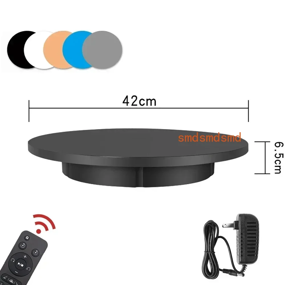 

42CM Electric Rotating Turntable 3D Scanning Photography Display Stand Remote Control Speed Direction 360° Rotation Load 150KG