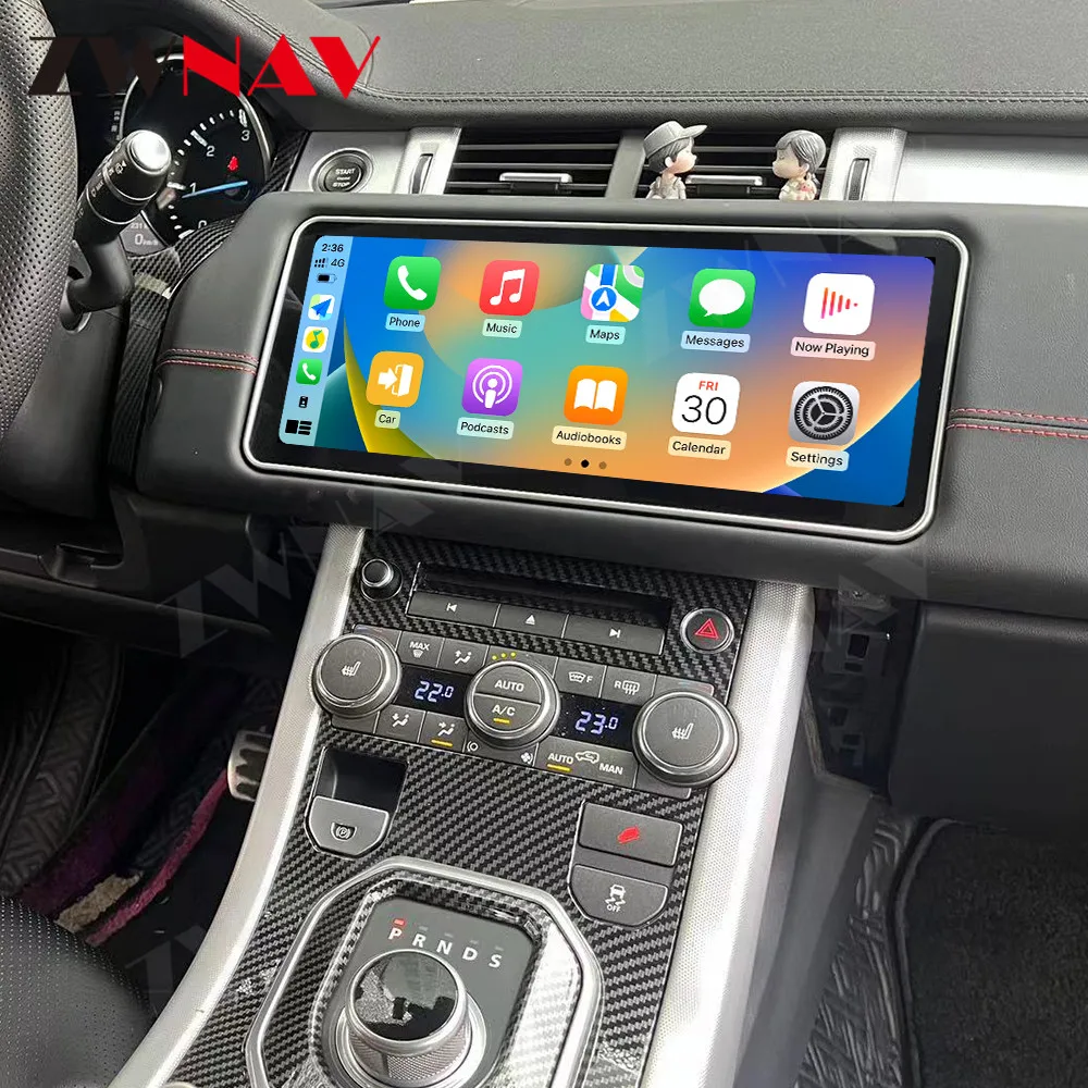 12.3 Cal Android dla zakresu Rover Evoque L538 2012 - 2018 Radio samochodowe nawigacja odtwarzacz z ekranem multimedialne Auto BT Stereo Carplay