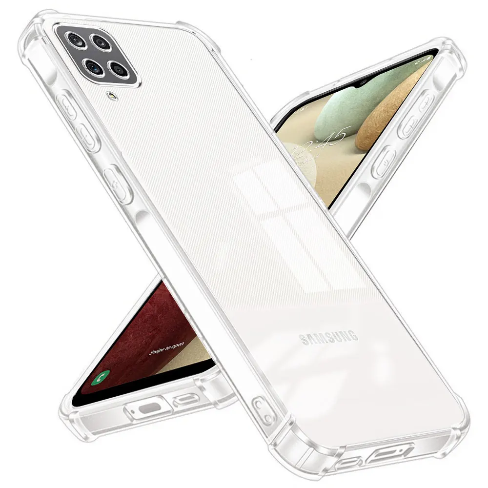 Para Samsung M12 M13 M14 M15 F15 F14 F13 F12 Funda de teléfono de silicona suave TPU transparente a prueba de golpes - Funda protectora para modelos Samsung