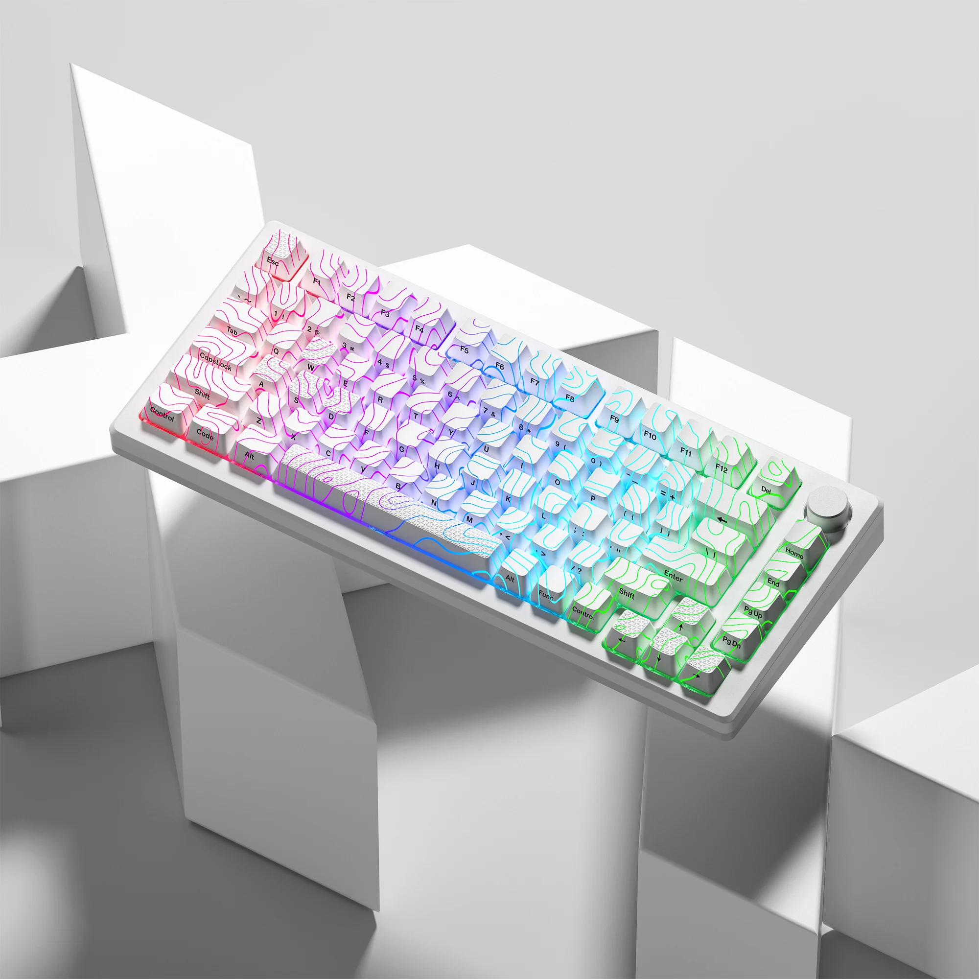 Imagem -06 - Xvx Topográfico Nova Versão Padrão Brilho Perfil Oem Imd-tech Keycap Conjunto 118 Teclas