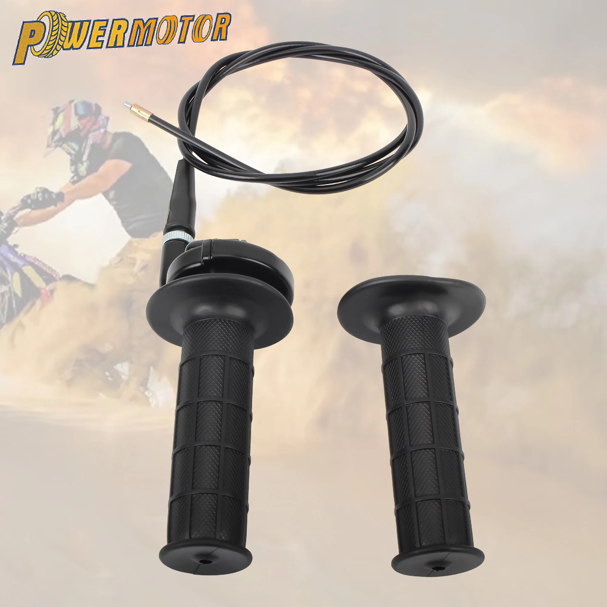 

7/8" 22mm Motorcycle Throttle Handle Throttle Accelerator Throttle Twist Cable for ATV Quad Bike Motocross Scooters Accessories