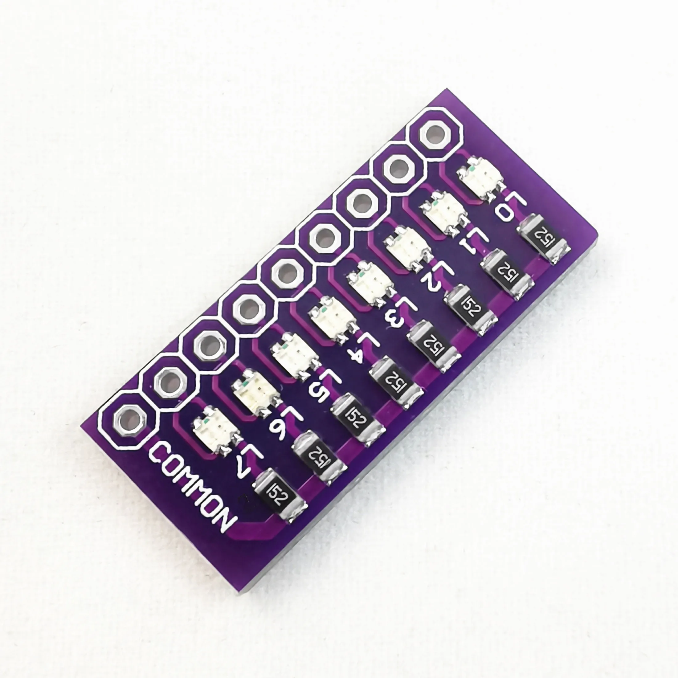 Indicador de lâmpada de teste para arduino, 8-bit port, vermelho, verde, azul, rosa, roxo, amarelo, 11 tipos de cor, STM32, STC 51, AVR, PIC, 50pcs