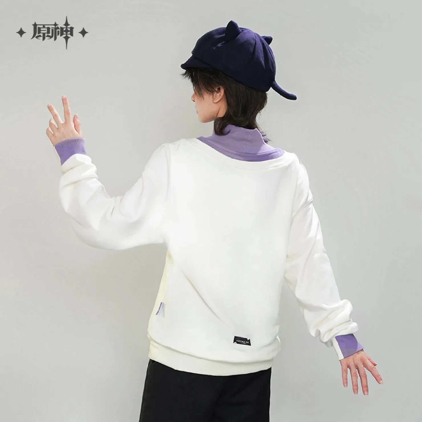 [Genuine] Game Genshin Impact Wanderer Fairytale Cat Theme Cosplay Loose Casual Sweatshirt Anime Costumes 100% Cotton Hoodie