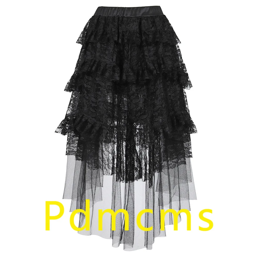 

2025 новая европейская и американская легкая роскошная многослойная кружевная юбка А-образной формы с цветочным принтом, универсальная женская сетчатая юбка нестандартной формы