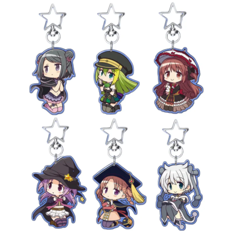 5Cm Keychain Acrylic for Puella Magi Madoka Magica Kuroe Alina Gray Yachiyo Gift CuteQ version cartoon Pendant Bag pendant Toy