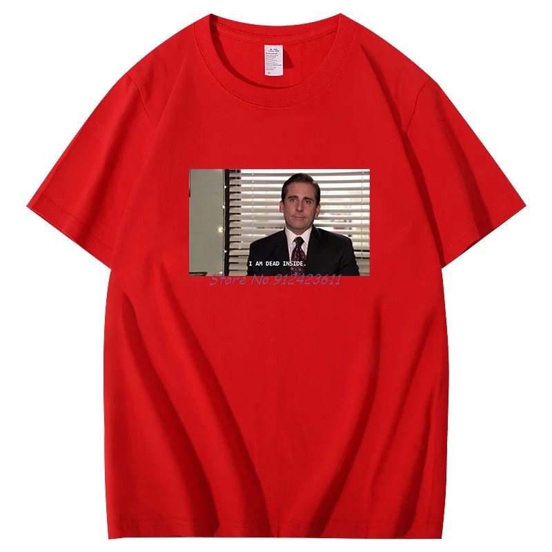 I Am Dead Inside Michael Scott funny t shirts The Us Office Harajuku graphic t shirts Summer short sleeve t-shirt Men's clothing