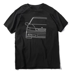 T Shirts New Saab 9-5 1997-2001 pre-facelift white lines  swea hippie clothes boys animal prin Men's