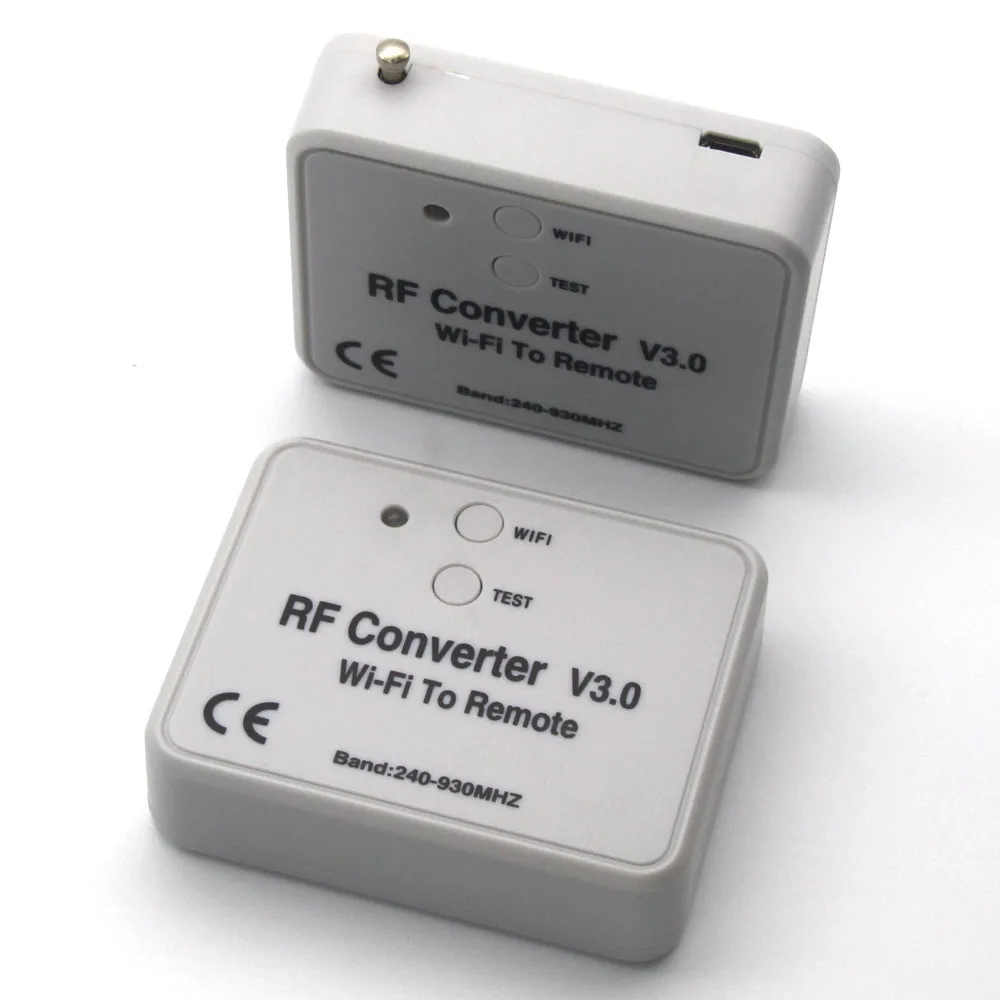 WIFI To Remote Control RF Converter 315 330 433 868 MHz Universal WIFI Garage Gate Door Remote Control Switch Fixed Code