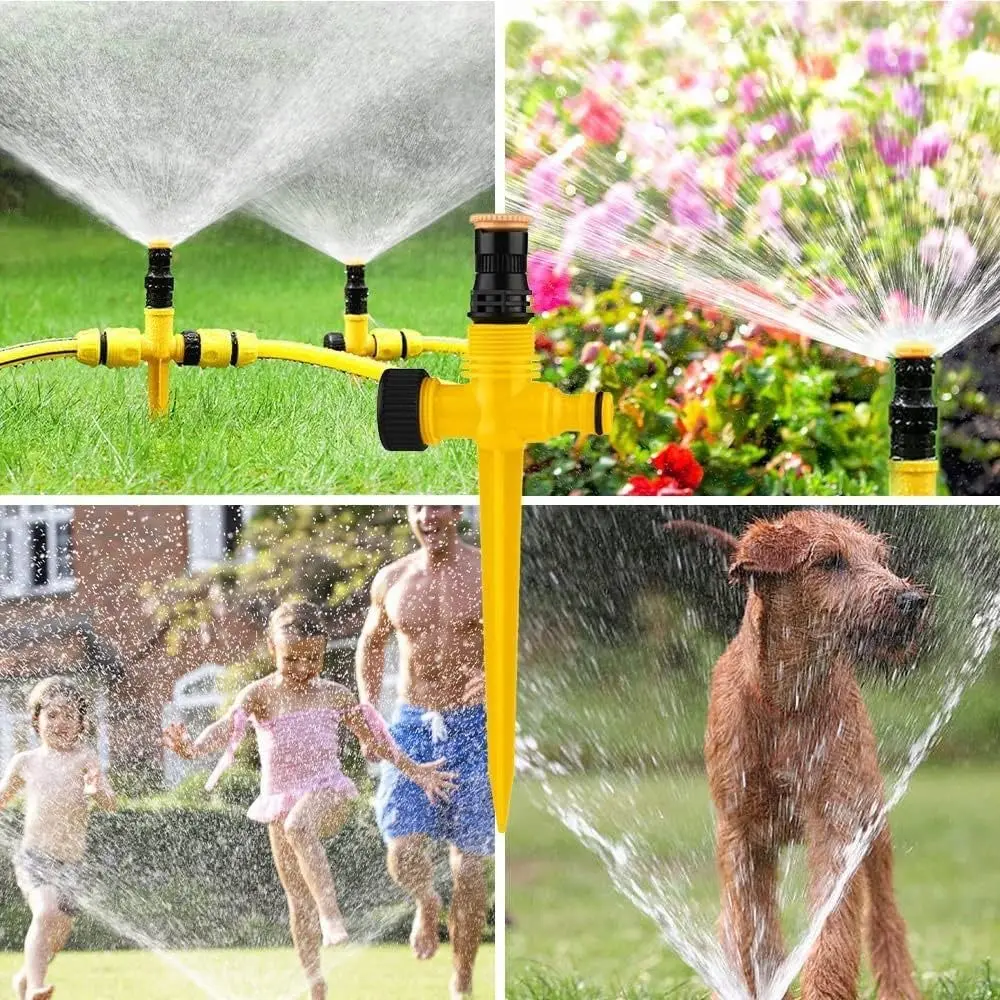 360° Rotation Automatic Garden Sprinkler - Perfect For Lawns,Farms,And Greenhouses!