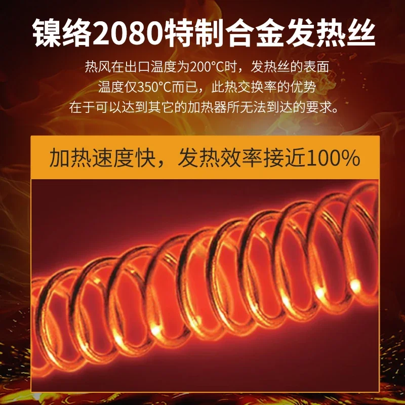 Intelligent industrial hot air blower high temperature constant temperature electric heating drying heater image 4