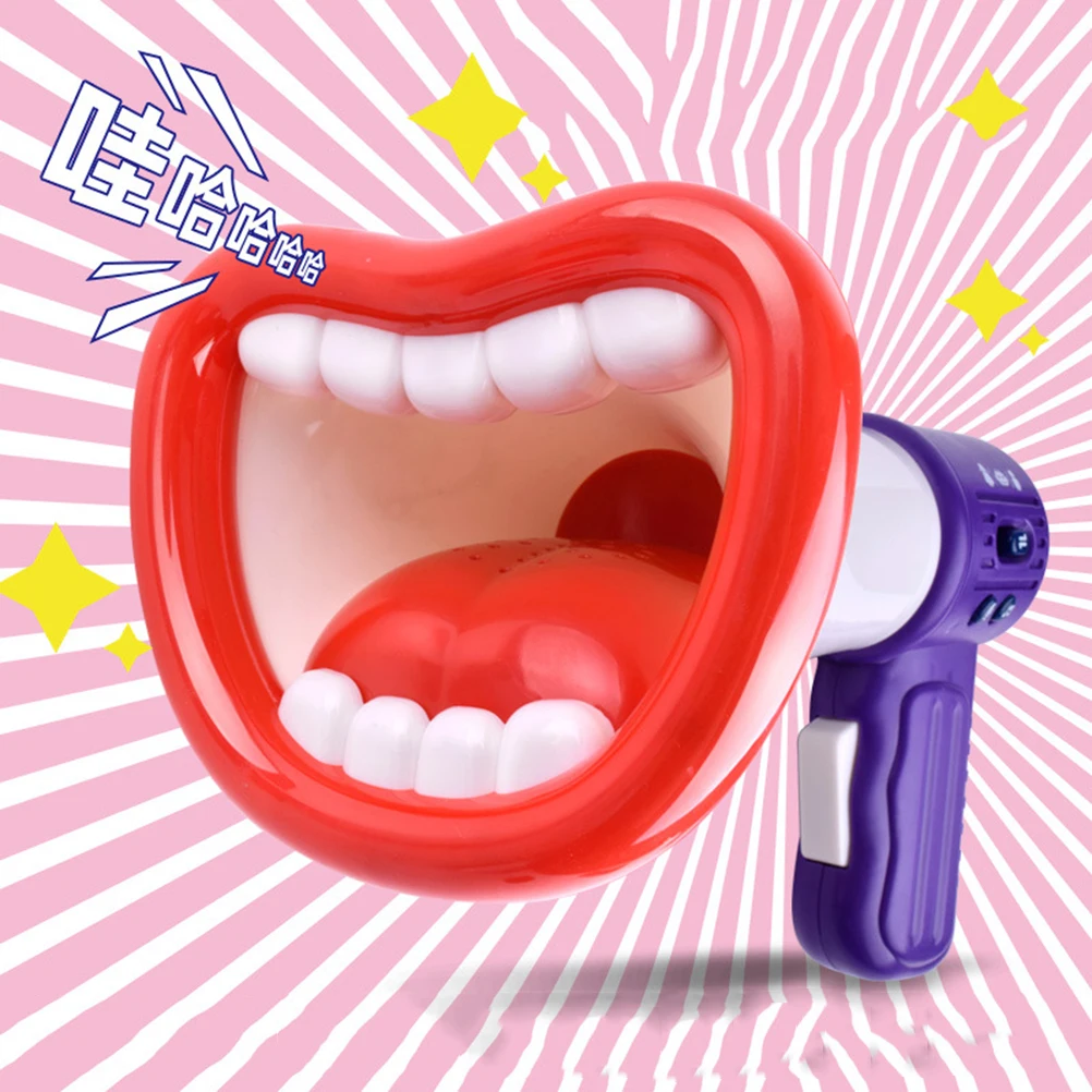 

Funny Voice Changing Loudspeaker Kids Handheld Horn Anti-Slip Lightweight Portable Educational Parent-Child Interaction