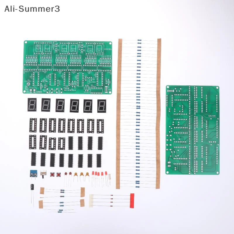 DIY Alarm Clock Soldering Practice Kit 6 Digits DIY Clock Kit Auto Display Time For Students And Diyers