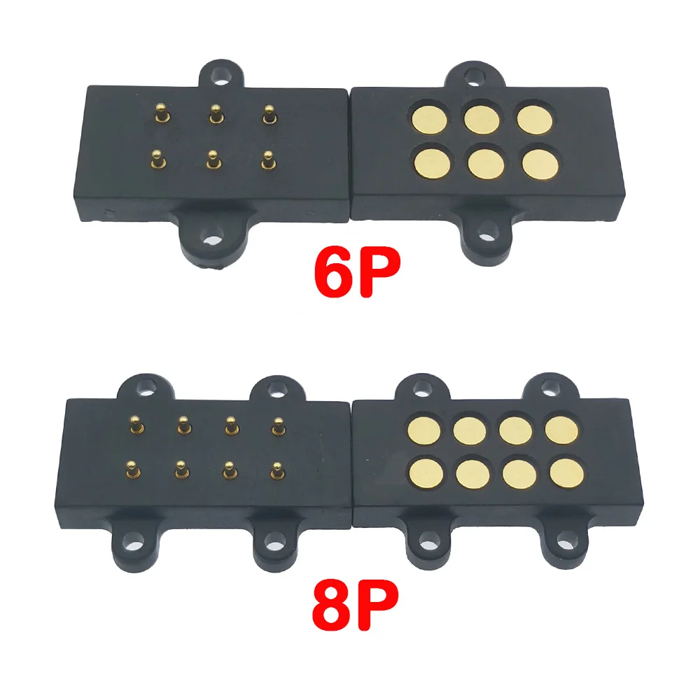1pcs 6P 8P Magnetic Suction Type High Current Male Female Socket 6Pin 8Pin Magnet to Suction Blind Plug Charging Connector
