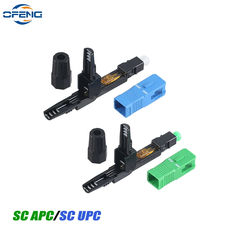 10/20pcs Quick Field Assembly-FTTH Embedded Fiber Optic Fast Connector SC APC SM Fiber Optic SC UPC Cold Connector customized