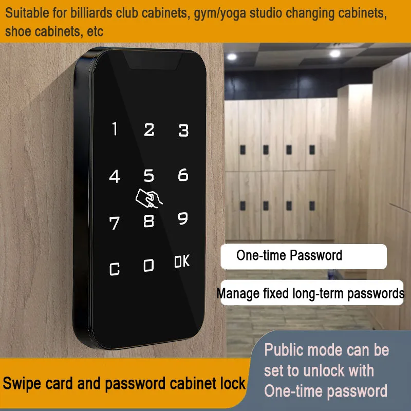 

Changing Cabinet Touch Electronic Password Induction Lock Billiard Club Cabinet Gym Storage Cabinet Door Shoe Cabinet Lock