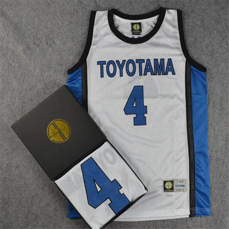 

☆SunlCos Toyotama Shohoku School Basketball Team Anime Cosplay Hisashi Mitsui Costume Jersey Tops Shirt Sports Wear Unif☆
