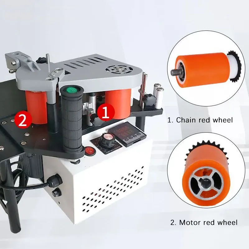 Red Wheel Motor Front Wheel Sprocket Suitable For Edge Banding Machine Accessories Woodworking Edge Banding Machine