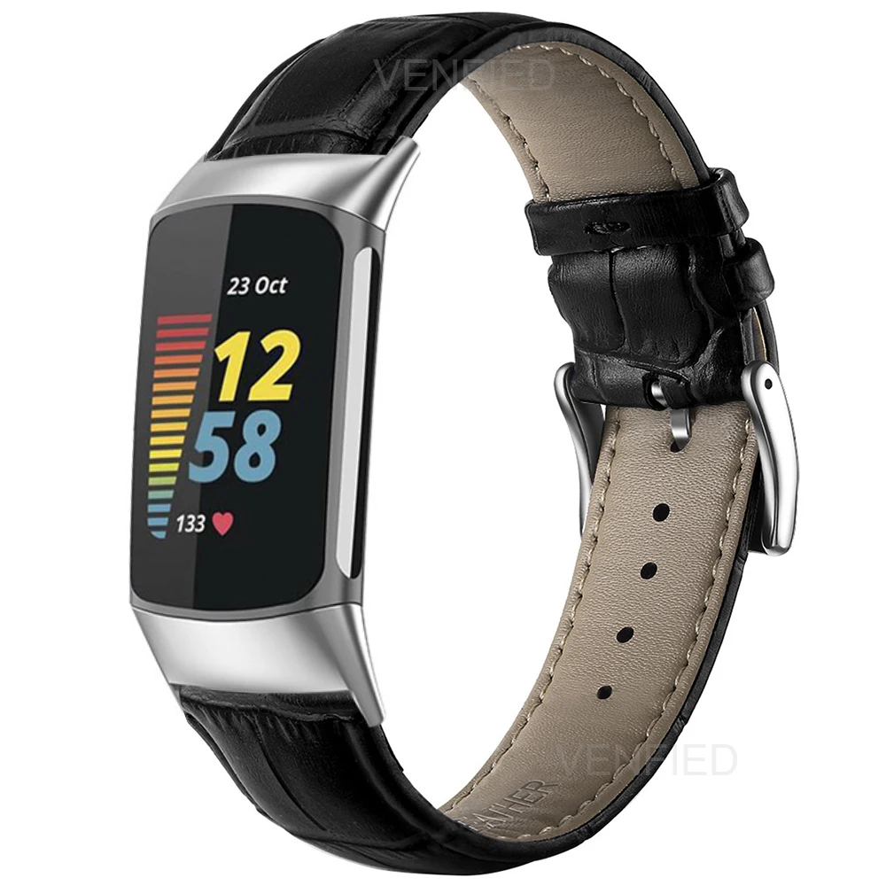 Weiches Lederband für Fitbit Charge 6 5 Frauen Männer Uhr Armband Armband schlaufe für Fitbit Charge 5 6 Handgelenk gürtel