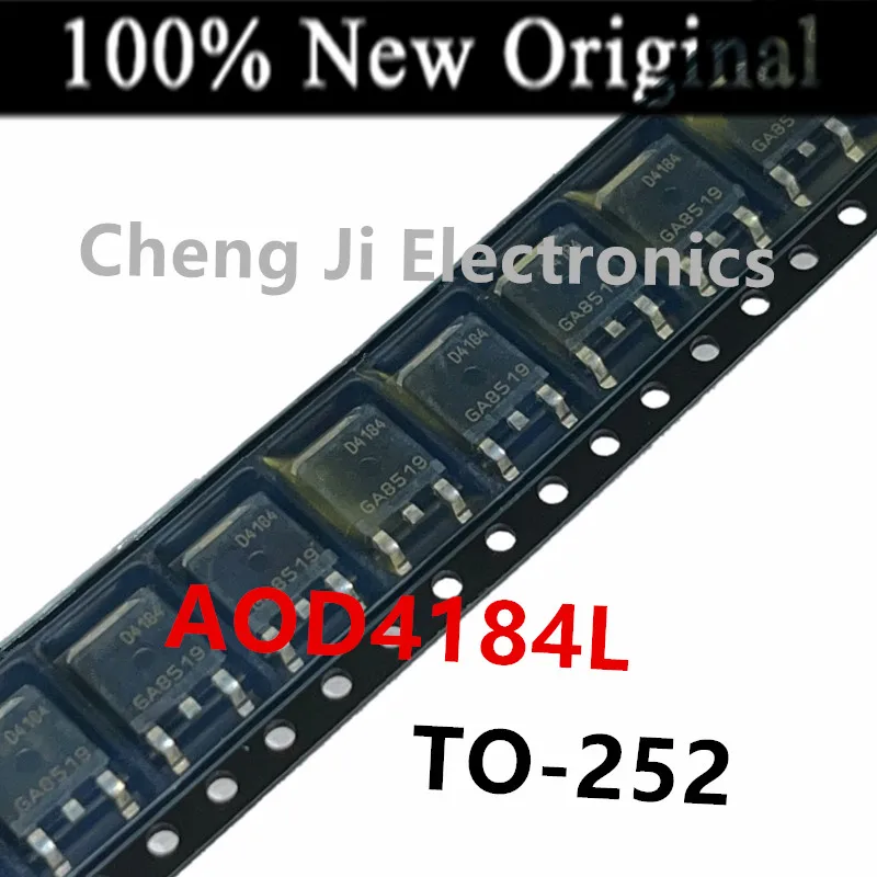 10PCS/Lot    AOD4184A   D4184A   TO-252   New original N-channel MOSFET     AOD4184L   D4184