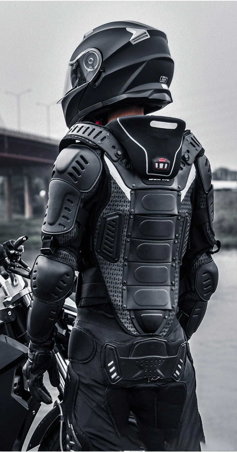 Sports Motorcycle Armor Protector Jacket Body Support Bandage Motocross Guard Brace Protective Gears Chest Ski Protection