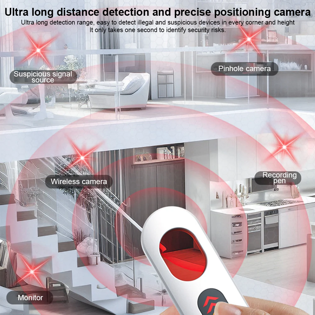 Антишпионский детектор скрытой камеры, домашняя сигнализация, шпионские гаджеты, профессиональный беспроводной инфракрасный автомобильный GPS-трекер, детектор, поисковые устройства