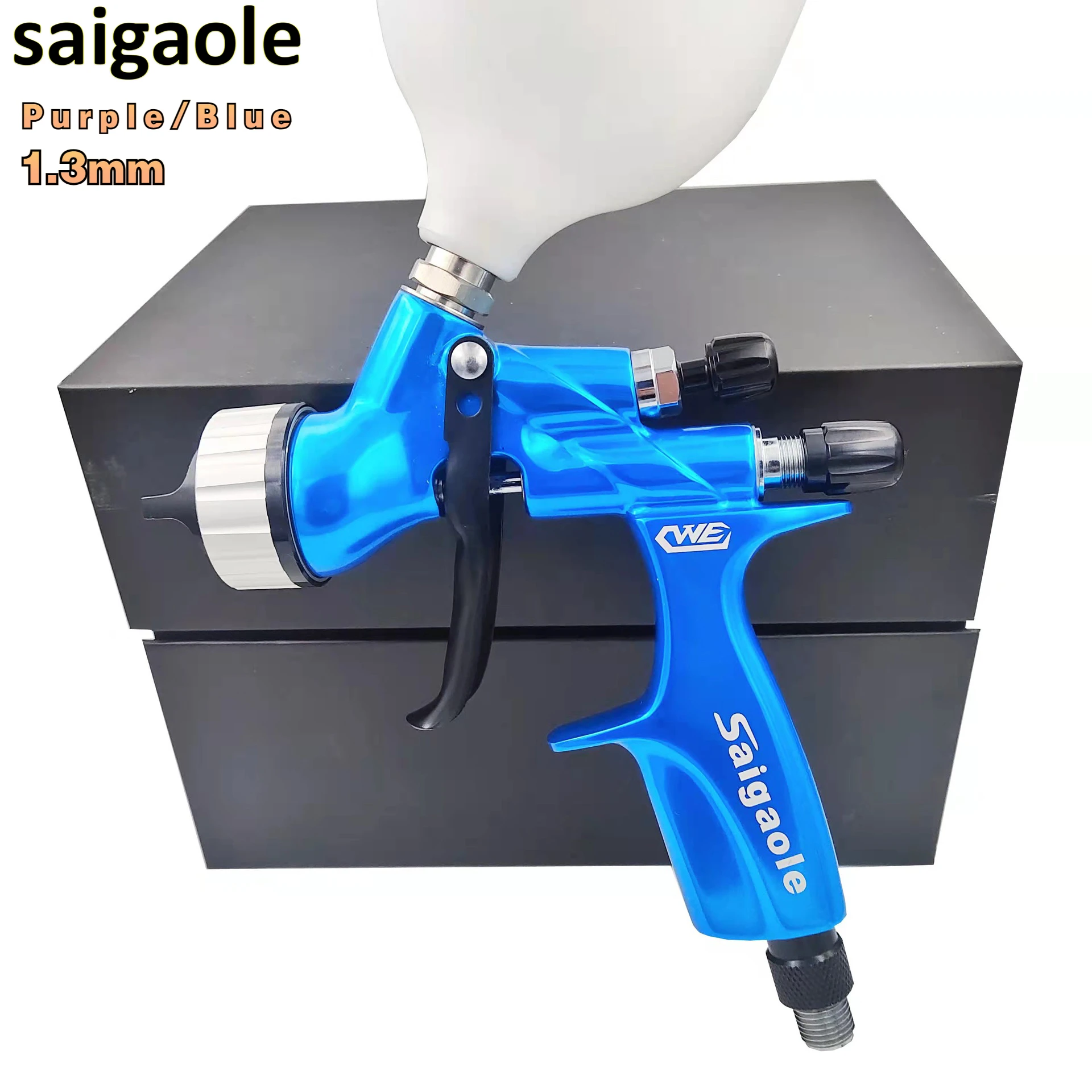 

Saigaole paint Spray gun 1.3mm Wrought sheet metal high-end varnish environment protection automobile furniture Spray gun CWE