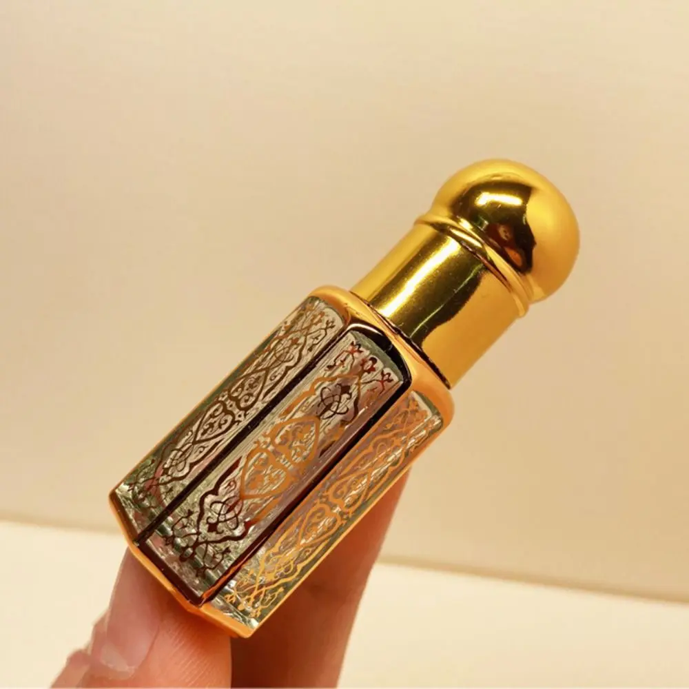 3/6/12ML Perfume Bottles Portable Mini Dropper Bottles Refillable Essential Oils Bottles Vintage Bronzing Liquid Containers