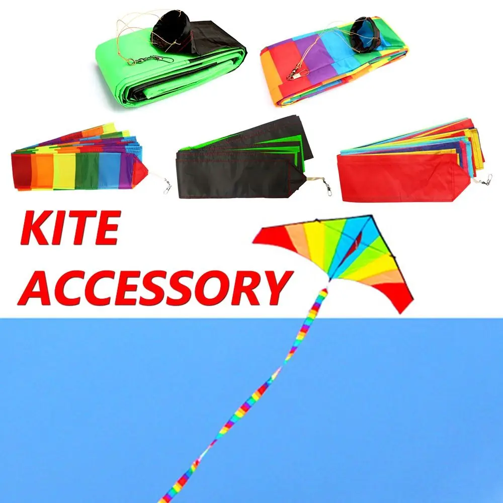 Cauda de pipa de desenho animado, 10 metros, brinquedo diy, extensão dinâmica de pipa, presente para crianças, acessório de jardim, esportes ao ar livre